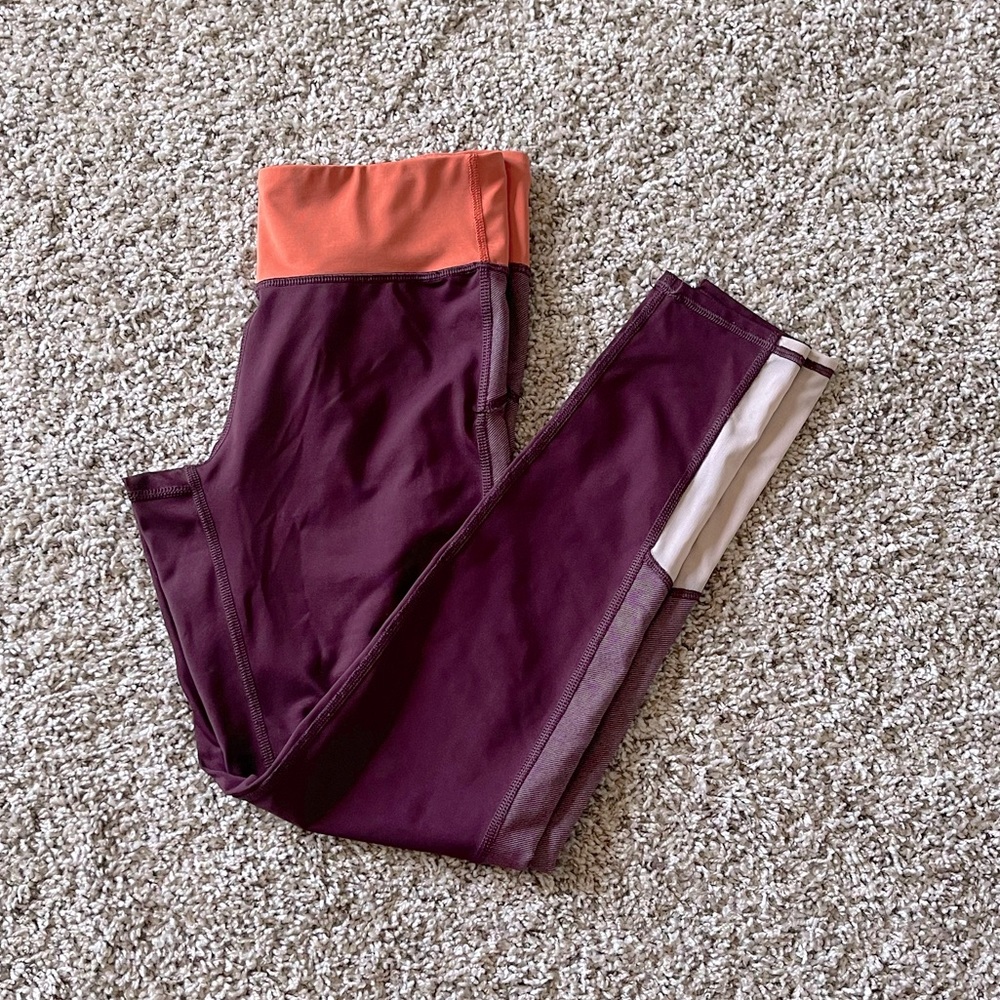 Aerie Orange/Purple Leggings